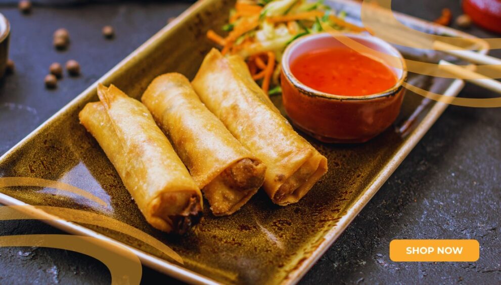 Shree Aahar - Spring Rolls with Spicy Aloo Mash Prepared Instantly - Shree Aahar Shree Aahar-Shree Aahar - Spring Rolls with Spicy Aloo Mash Prepared Instantly